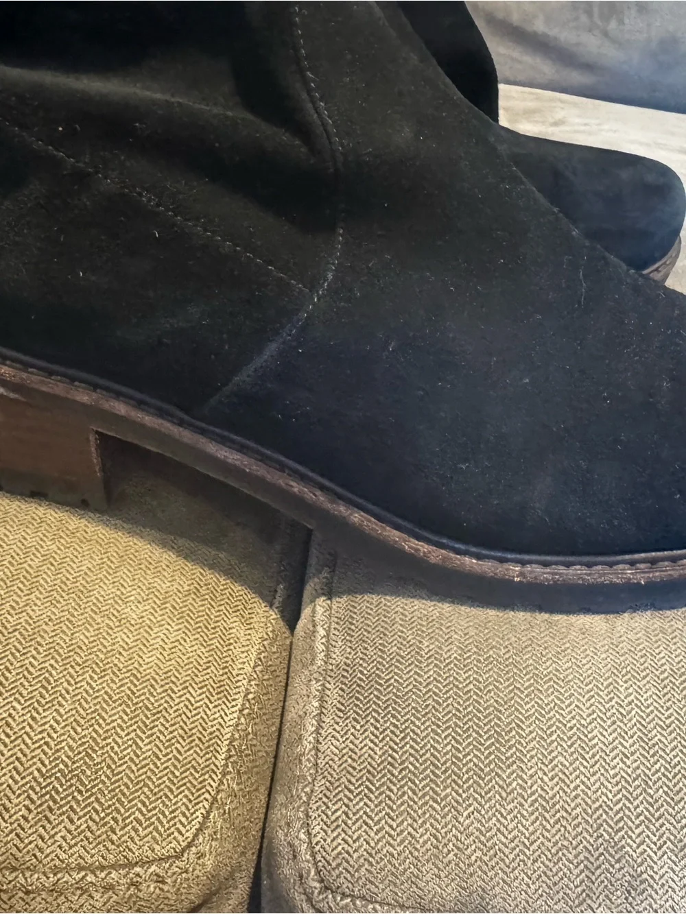 Stuart Weitzman Black Over-the-Knee Suede Women’s Boots